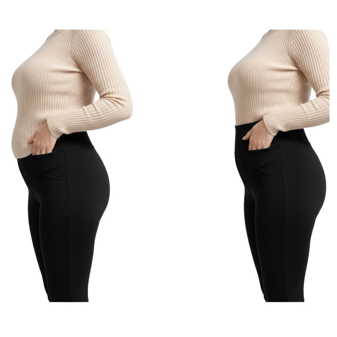 Pantalone Donna Vita Alta Contenitivo – Modella la Pancia Senza Stringere - Interno in Cotone - Biresi