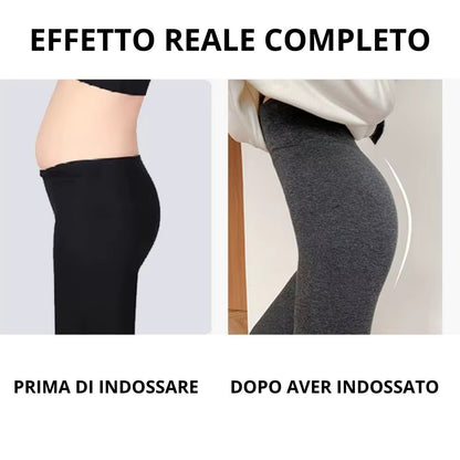 Pantalone Donna Vita Alta Contenitivo – Modella la Pancia Senza Stringere - Interno in Cotone - Biresi